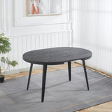 Extendable table,DINING TABLE,OFFICE TABLE,COFFEE TABLE,metal leg,MDF top,100/140/180x100x75cm,BLACK W234P288307
