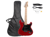 GST Stylish Electric Guitar Kit with Black Pickguard Red 12323602