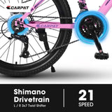 ZUN S26103 26 inch Mountain Bike for Teenagers Girls Women, Shimano 21 Speeds with Dual Disc Brakes and W1856107373