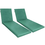 ZUN 2PCS Set Outdoor Lounge Chair Cushion Replacement Patio Funiture Seat Cushion Chaise Lounge Cushion 52640825