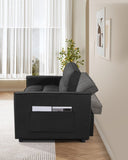 Pull Out Couch Bed-3 in 1 Convertible Sofa Upgraded wear-resistant suede fabric Sleeper Chair W1910P268878