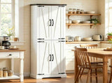 72" Tall Farmhouse Freestanding Kitchen Storage Cabinet, Pantry Cabinet with Adjustable Shelves for 44219382