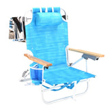 ZUN 1PCS Backpack Beach Chairs for Adults Beach towel backpack beach chairs for adults 5 position chair 22418864