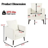 Teddy Fabric Accent Chair, Fabric Armchair Club Chair,Barrel Chair,Upholstered Arm Chair with Solid W1028P236496