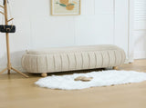 55.12"Wide Upholstered Flip-top Storage Accent Bed Bench, Chenille Footrest Ottoman with Rubberwood W3098P538033
