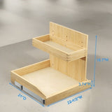 Under Sink Organizers and Storage 22" W x 21" D, 2 Tier Pull Out Cabinet Organizer with Soft Close, T3210P277411