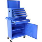 ZUN 5-Drawer Rolling Tool Chest, High Capacity Tool Storage Cabinet W/Lockable Wheels, Adjustable Shelf 73057339