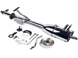 Chrome 30" Steering Column Hot Street Rod Tilt Automatic with Key and Adapter 22319633