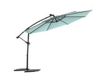 10ft Solar LED Offset Hanging Market Patio Umbrella W640140293