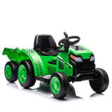 ZUN 12V Kids Ride On Electric Tractor Black Knight,Kids Ride On Toy.2WD,Non-skid tires, steering wheel, 81177813