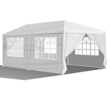 10*20FT Wedding Tent with 6 Removable Sidewalls,Outdoor Use for Party,Wedding,Marketplace W2776P251603