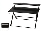 Computer Desk, Black Embossed P2 Particle Board with Melamine Faced, Height 65591259