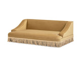 Duchess 33" Medium Princess Pet Bed Sofa with Fringe Skirt, Gold Yellow Performance Velvet B2719P479030