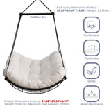 Hammock Chair Swing with Cushion - Outdoor Indoor Hanging Hammock Chair for Patio, Porch, Bedroom, 90202965