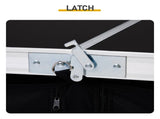 Outdoor Folding Camping Table with Storage Compartment, 4ft Portable Pinic Table with 3 Adjustable 31659243