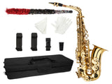 Stylish Mid-range Alto Drop E Lacquered Golden Saxophone Painted Golden Tube with Carve Patterns 26408580