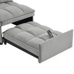 ZUN 4 in1 Multi-Function Single Sofa Bed with Storage Pockets,Tufted Single Pull-out Sofa Bed with W2186P163739