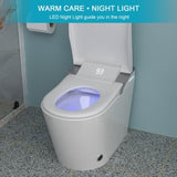 Smart Toilet with Bidet Built in, Auto Open & Close, Elongated Heated seat, Foot Sensor Flush, LED W1243P203356