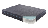 ZUN 11-inch Eastern King Bed Mattress Gel-Infused Memory Foam Hybrid Mattress, Dark Gray, Mattress in a B011P212567