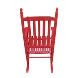 Wooden porch rocker chair Rose Red W49528617