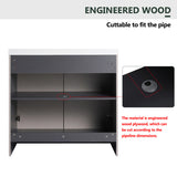 36" Freestanding Bathroom Vanity & 2 Soft-Close Cabinet Doors -Excluding Sink W999P241057