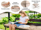 Outdoor Bench Cushion, 60 20 4 Inch, Tufted Waterproof Swing Cushion with Ties, for Patio Bench 49495217