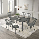 2 Pieces Set Dining Side Chair Rustic Modern Farmhouse Design Retro Design Easy to Assembly W2537P211108