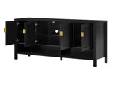 55.1''Storage Sideboard with 4-Doors,Multi Functional Buffet with Open Shelf and 2-Tiers N711P345165B