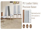 Modern Style Chairs Set of 6 in Light Gray, Essential for Minimalist Homes.Meeting Family W2920P264324