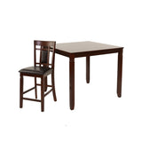 5 Piece Counter Height Dining Set in Dark Brown B01682184