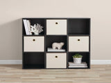 9 Cube Storage Organizer, Black 32171923