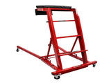 Fit Ford Car repair ladder 400 LB, 45-66 inch height red iron tube, black cushion iron MT034026 24643559