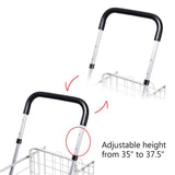 ZUN Convenient foldable shopping cart 93655953