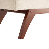 COOLMORE Teddy wool fabric, solid wood feet for solid weighing, and bed end stool with storage W1539P242728