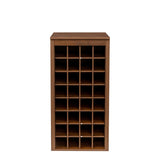 ZUN brown walnut color modular 32 wine bar cabinet Buffet Cabinet W331P234975