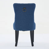 Nikki Collection Modern, High-end Tufted Solid Wood Contemporary Flax Upholstered Linen Dining Chair W1143P233650