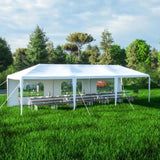 ZUN 10x30' Wedding Party Canopy Tent Outdoor Gazebo with 8 Removable Sidewalls 37209803