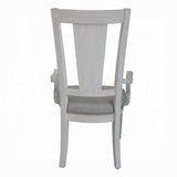 Light Grey and Weathered White Padded Arm Chair B062P209267