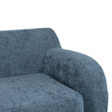 U_Style 81.5" Minimalist Compression Sofa, Curved Design, 3-Seater Casual Sofa for Living Rooms, N711P192002C