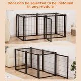 ZUN Dog Crate 47.2" Dog Kennel for Small Medium Dogs, Puppy Dog Playpen with Top, Pet Cage, Indoor, W1162P245311