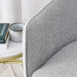 ZUN Modern style simple and elegant chair, grey leisure chair, suitable for dining/bedroom/living W487P186355