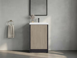 Cary Floor Bathroom 32" H, One Door and Two Interior Shelve, Black Wengue B097P474283