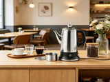 12-Cup Electric Percolator Coffee Pot, Coffee Maker with Keep Warm Function & Heat-Resistant Handle, 18641107