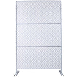 Outdoor & Indoor Privacy Metal Privacy 76" H48" W, Freestanding Decorative Privacy W465P193216