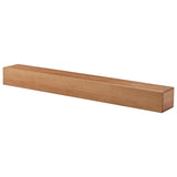 ZUN 60'' Fireplace Mantel Wooden Wall Mounted Floating Shelf 8" Deep Solid Pine Wood, Natural W1422124906