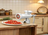 Manual Meat Grinder with Steel Table Clamp, 1 Blade 2 Cutting Plates, 3 Sausage Tubes, Hand Mincer 90466921
