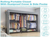 Heavy Duty Closet Organizer System, Freestanding Clothing Rack Shelves, Adjustable Garment Rack W3204P581186
