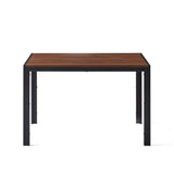 ZUN Creative Design Veneered MDF Wood Structure Rectangular Walnut Dining Table W116465057