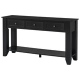 U_Style 55.4" Modern Entryway Console Table with Three Storage Drawers,Sideboard with Poplar Legs N711P272499B
