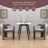 COOLMORE Contemporary Designed Velvet Fabric Upholstered Accent/Dining Chair /Barrel Side Chairs W395103726